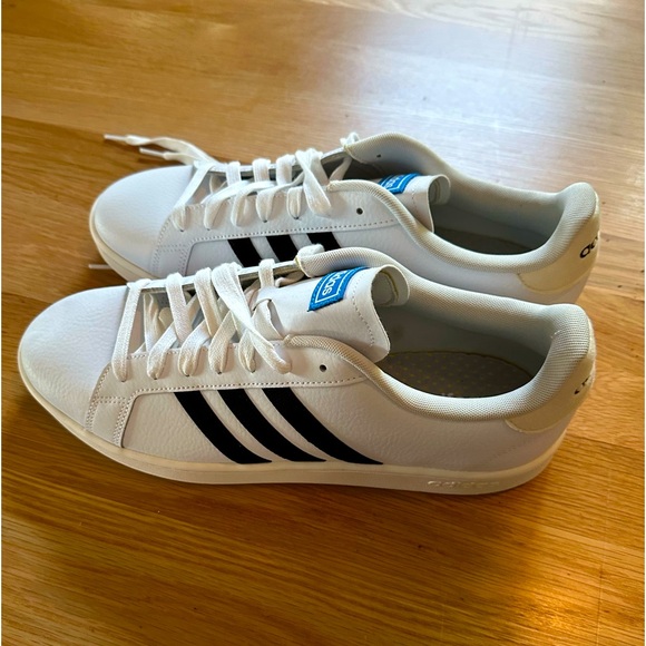 New! Adidas Men’s Grand Court 2, black & white, US Men’s 13 - Picture 1 of 6